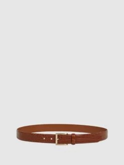 Reiss Tan Albany Leather Belt -Style Trend Shop C03855s6
