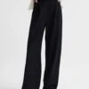 Reiss Navy Lena Wide Leg Elasticated Waist Trousers 2 Reiss Navy Lena Wide Leg Elasticated Waist Trousers -Style Trend Shop C19 069s