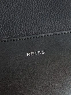 Reiss Black Carter Leather Holdall -Style Trend Shop C25810s6