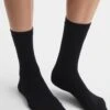 Reiss Black Celine Fine Wool Loafer Socks
