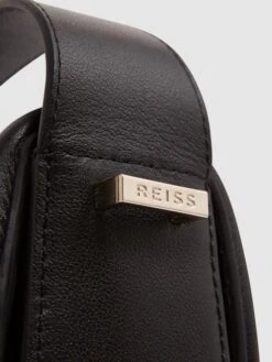 Reiss Black Cleo Leather Saddle Bag 11 Reiss Black Cleo Leather Saddle Bag -Style Trend Shop C28545s5