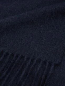 Reiss Navy Picton Cashmere Blend Scarf -Style Trend Shop C30899s4