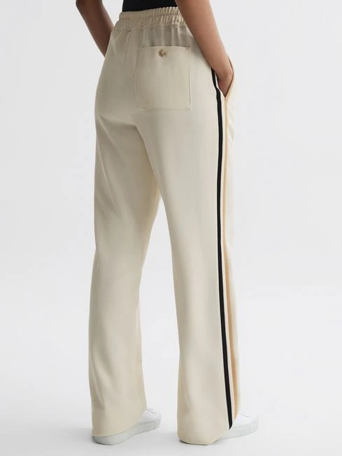 Reiss Cream Odell Wide Wide Leg Pull On Trousers 7 Reiss Cream Odell Wide Wide Leg Pull On Trousers - Image 5