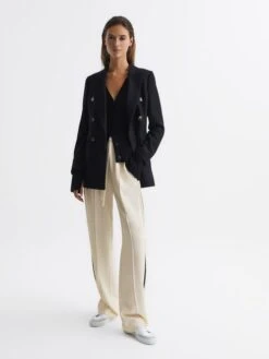 Reiss Cream Odell Wide Wide Leg Pull On Trousers 13 Reiss Cream Odell Wide Wide Leg Pull On Trousers -Style Trend Shop C32 144s6