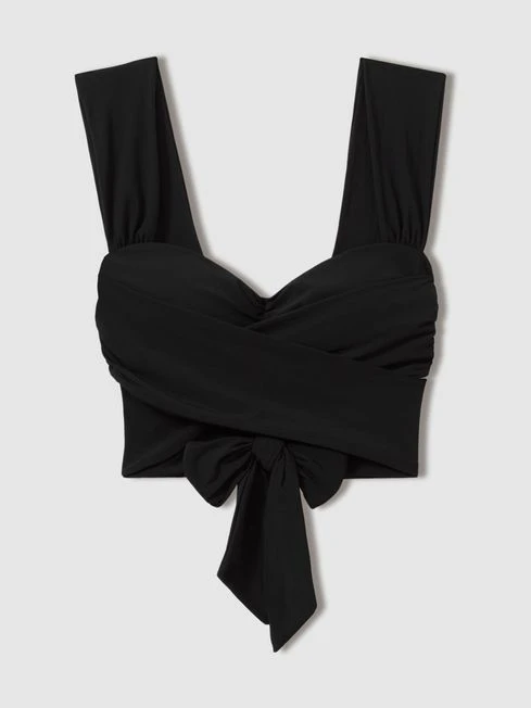 Reiss Black Cristina Wrap Design Bikini Top 4 Reiss Black Cristina Wrap Design Bikini Top - Image 2