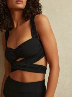Reiss Black Cristina Wrap Design Bikini Top 11 Reiss Black Cristina Wrap Design Bikini Top -Style Trend Shop C36918s3