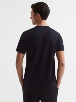 Reiss Navy Bradley Regular Fit Crew Neck T-shirt -Style Trend Shop C39057s5