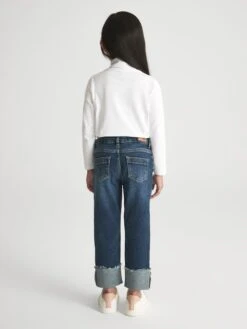 Reiss Ivory Carey Junior Roll Neck Long Sleeve Top -Style Trend Shop C47553s5