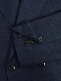 Reiss Blue Broadgate Double Breasted Prince Of Wales Check Blazer 14 Reiss Blue Broadgate Double Breasted Prince Of Wales Check Blazer -Style Trend Shop C51 775s6