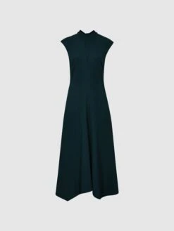 Reiss Teal Livvy Open Back Midi Dress -Style Trend Shop C53339s2