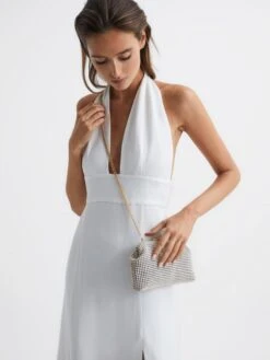 Reiss Opal Adaline Embellished Clutch Bag -Style Trend Shop C55100s2