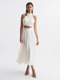 Reiss Ivory Ruby Occasion Maxi Skirt -Style Trend Shop C56964s3