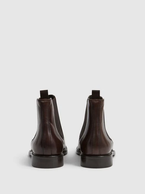 Reiss Brown Tenor Leather Chelsea Boots 8 Reiss Brown Tenor Leather Chelsea Boots - Image 6