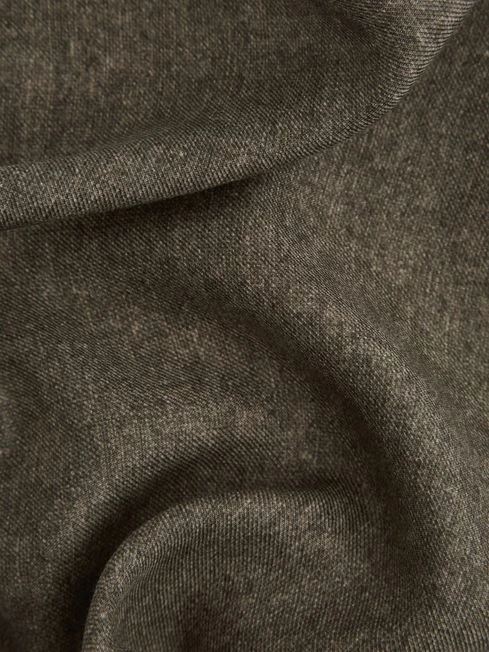 Reiss Mocha Halley Wool-Silk Blend Pocket Square 7 Reiss Mocha Halley Wool-Silk Blend Pocket Square - Image 5