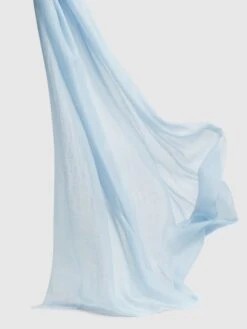 Reiss Duck Egg Heidi Cashmere Lightweight Scarf -Style Trend Shop C66 705s4