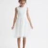 Reiss Ivory Kit Senior Lace Tulle Occasion Dress 1 Reiss Ivory Kit Senior Lace Tulle Occasion Dress -Style Trend Shop C68 706s