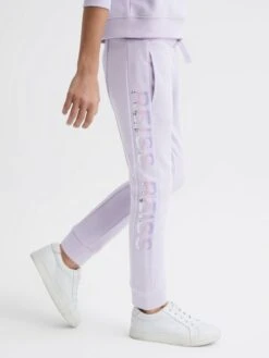 Reiss Lilac Maria Senior Sequin Joggers -Style Trend Shop C68725s3