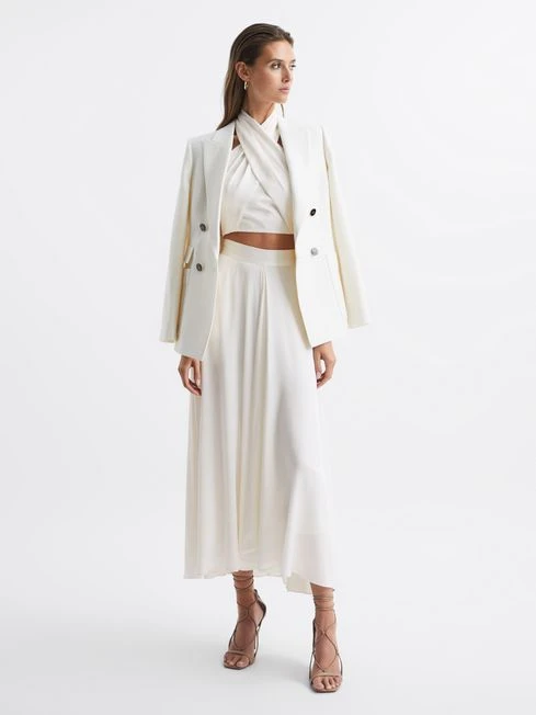 Reiss White Ruby Cropped Halter Occasion Top 9 Reiss White Ruby Cropped Halter Occasion Top - Image 7