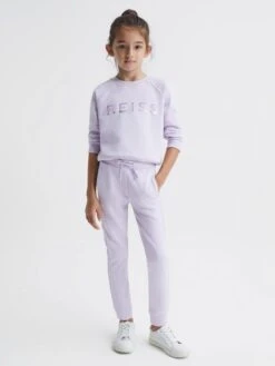 Reiss Lilac Maria Junior Sequin Joggers -Style Trend Shop C71853s3