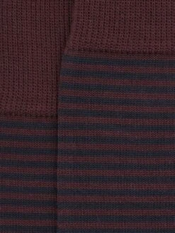Reiss Bordeaux Mario Stripe Striped Socks 9 Reiss Bordeaux Mario Stripe Striped Socks -Style Trend Shop C72667s4
