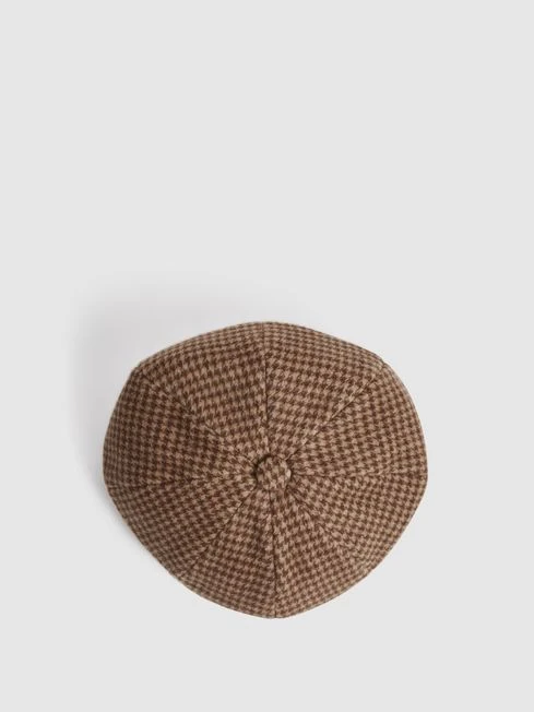 Reiss Brown Arbor Wool Baker Boy Cap 6 Reiss Brown Arbor Wool Baker Boy Cap - Image 4