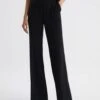 Reiss Black Margeaux Wide Leg Trousers -Style Trend Shop C74 274s