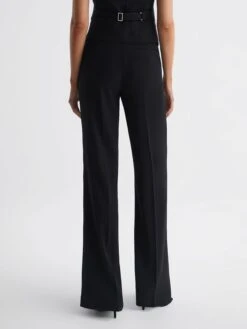Reiss Black Margeaux Wide Leg Trousers -Style Trend Shop C74274s5