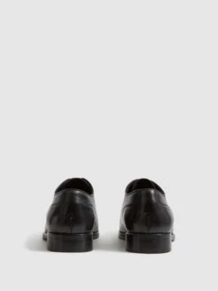 Reiss Black Bay Leather Whole Cut Shoes -Style Trend Shop C82212s6