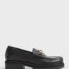 Reiss Black Charlotte Leather Loafers 1 Reiss Black Charlotte Leather Loafers -Style Trend Shop C84 768s