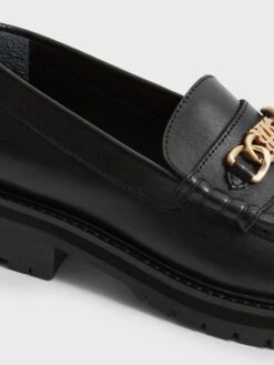 Reiss Black Charlotte Leather Loafers -Style Trend Shop C84768s6
