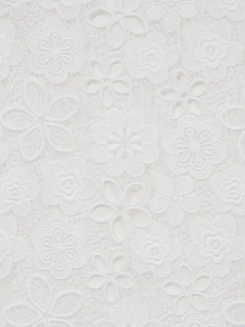 Reiss Ivory Susie Senior Lace T-Shirt Dress 9 Reiss Ivory Susie Senior Lace T-Shirt Dress - Image 7