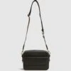 Reiss Black Cleo Leather Crossbody Camera Bag -Style Trend Shop D00 222s