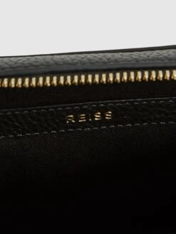 Reiss Black Cleo Leather Crossbody Camera Bag -Style Trend Shop D00222s5