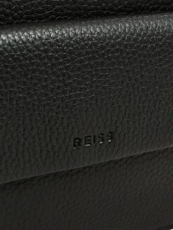 Reiss Black Cleo Leather Crossbody Camera Bag -Style Trend Shop D00222s7