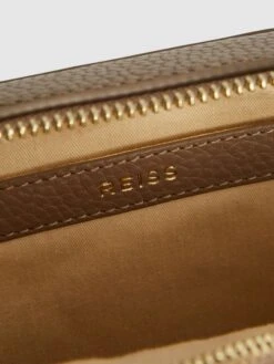 Reiss Taupe Cleo Leather Crossbody Camera Bag -Style Trend Shop D00223s6