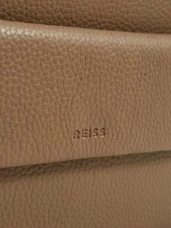 Reiss Taupe Cleo Leather Crossbody Camera Bag -Style Trend Shop D00223s7