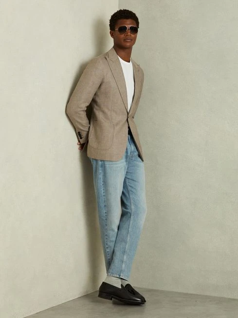 Reiss Optic White Melrose Garment Dye Crew Neck T-shirt 7 Reiss Optic White Melrose Garment Dye Crew Neck T-shirt - Image 5