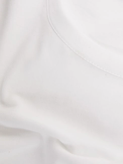 Reiss Optic White Melrose Garment Dye Crew Neck T-shirt 8 Reiss Optic White Melrose Garment Dye Crew Neck T-shirt - Image 6