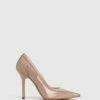 Reiss Latte Dahlia Leather Sheer Court Shoes -Style Trend Shop D18 848s