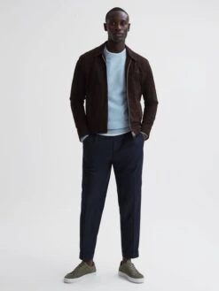 Reiss Sage Finley Suede Trainers -Style Trend Shop D18 850s3