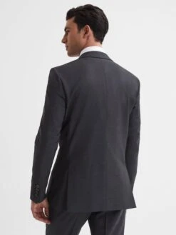 Reiss Charcoal Hope Modern Fit Travel Blazer -Style Trend Shop D20 402s5