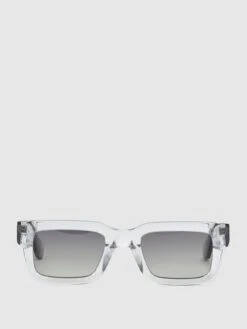 Reiss Chimi Rectangular Frame Acetate Sunglasses