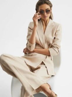 Reiss Ecru Seven Chimi Large Frame Acetate Sunglasses -Style Trend Shop D20 428s5