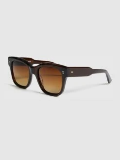 Reiss Brown Seven Chimi Large Frame Acetate Sunglasses -Style Trend Shop D20427s3