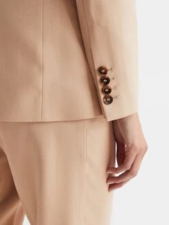 Reiss Camel Ember Tailored Single Breasted Blazer -Style Trend Shop D20960s6
