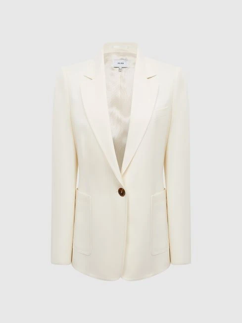 Reiss Cream Ember Tailored Single Breasted Blazer 4 Reiss Cream Ember Tailored Single Breasted Blazer - Image 2