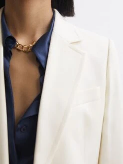 Reiss Cream Ember Tailored Single Breasted Blazer 11 Reiss Cream Ember Tailored Single Breasted Blazer -Style Trend Shop D20961s3