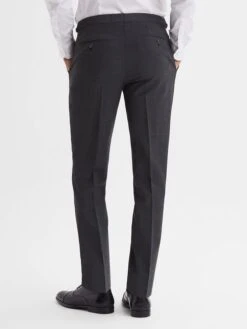 Reiss Charcoal Hope Modern Fit Travel Trousers -Style Trend Shop D21 810s5