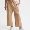 Reiss Camel Tegan Junior Jersey Side Stripe Trousers -Style Trend Shop D25 825s