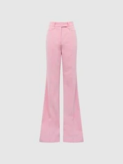 Reiss Pink Blair High Rise Wide Leg Trousers -Style Trend Shop D25829s2